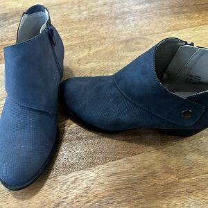 Jambu Blue Ankle Booties with Strap Detail